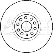 Key Parts KBD5755S - Гальмівний диск autozip.com.ua