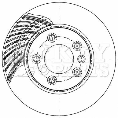 Key Parts KBD5756S - Гальмівний диск autozip.com.ua