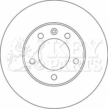 Key Parts KBD5722S - Гальмівний диск autozip.com.ua