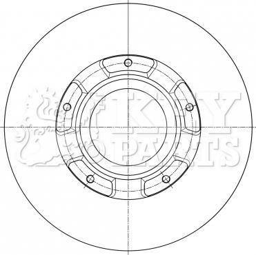 Key Parts KBD6073S - Гальмівний диск autozip.com.ua