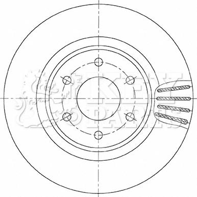 Key Parts KBD6146S - Гальмівний диск autozip.com.ua