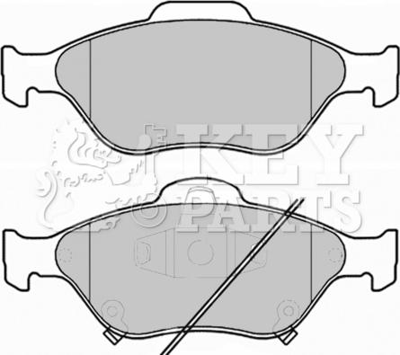 Key Parts KBP1999 - Гальмівні колодки, дискові гальма autozip.com.ua