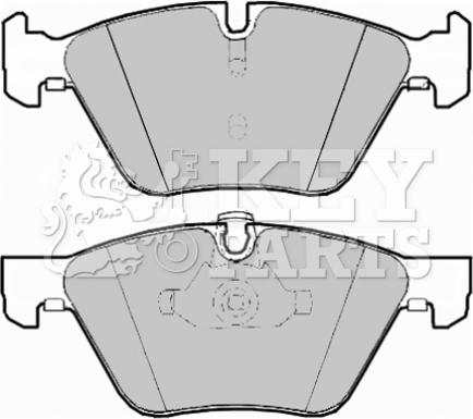 Key Parts KBP1948 - Гальмівні колодки, дискові гальма autozip.com.ua