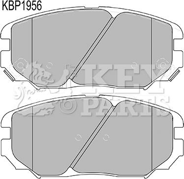 Key Parts KBP1956 - Гальмівні колодки, дискові гальма autozip.com.ua