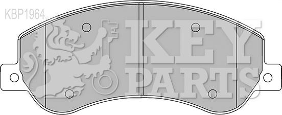 Key Parts KBP1964 - Гальмівні колодки, дискові гальма autozip.com.ua