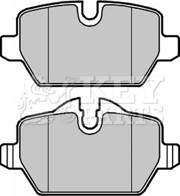 Key Parts KBP1960 - Гальмівні колодки, дискові гальма autozip.com.ua