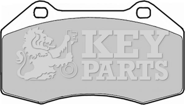 Key Parts KBP1909 - Гальмівні колодки, дискові гальма autozip.com.ua