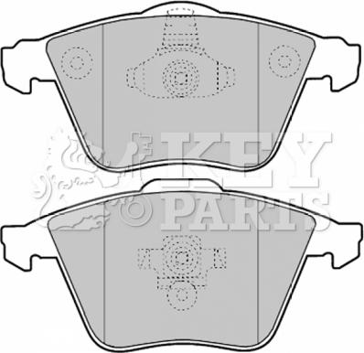 Key Parts KBP1903 - Гальмівні колодки, дискові гальма autozip.com.ua