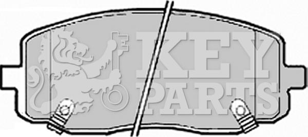 Key Parts KBP1910 - Гальмівні колодки, дискові гальма autozip.com.ua