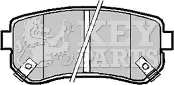 Key Parts KBP1924 - Гальмівні колодки, дискові гальма autozip.com.ua
