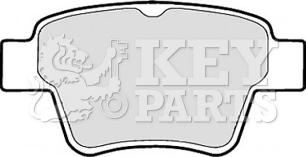 Key Parts KBP1920 - Гальмівні колодки, дискові гальма autozip.com.ua