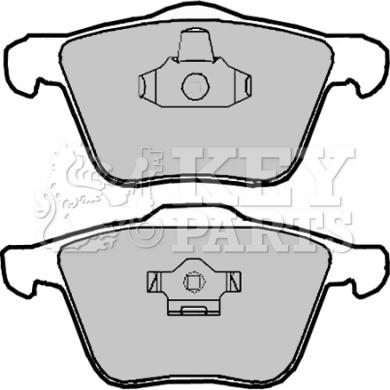 Key Parts KBP1928 - Гальмівні колодки, дискові гальма autozip.com.ua