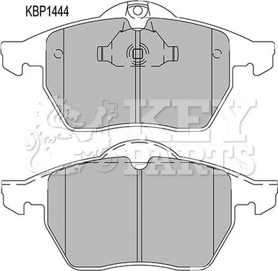 Key Parts KBP1444 - Гальмівні колодки, дискові гальма autozip.com.ua