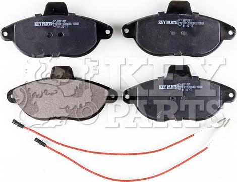 Key Parts KBP1461 - Гальмівні колодки, дискові гальма autozip.com.ua