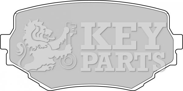 Key Parts KBP1597 - Гальмівні колодки, дискові гальма autozip.com.ua