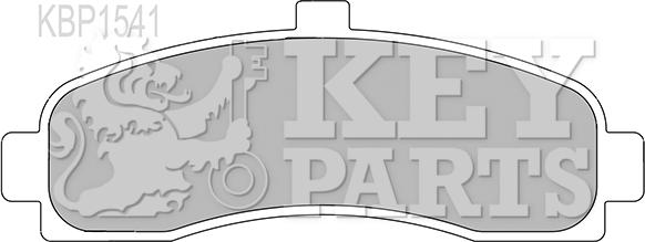 Key Parts KBP1541 - Гальмівні колодки, дискові гальма autozip.com.ua