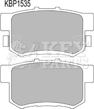 Key Parts KBP1535 - Гальмівні колодки, дискові гальма autozip.com.ua