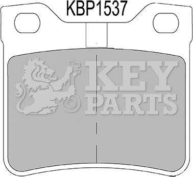Key Parts KBP1537 - Гальмівні колодки, дискові гальма autozip.com.ua
