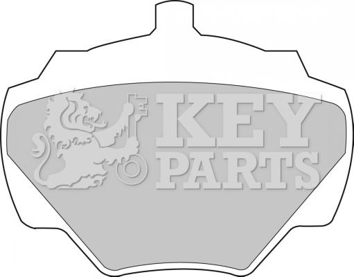 Key Parts KBP1528 - Гальмівні колодки, дискові гальма autozip.com.ua