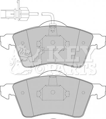 Key Parts KBP1692 - Гальмівні колодки, дискові гальма autozip.com.ua