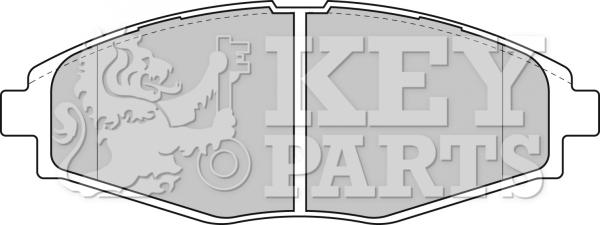 Key Parts KBP1649 - Гальмівні колодки, дискові гальма autozip.com.ua