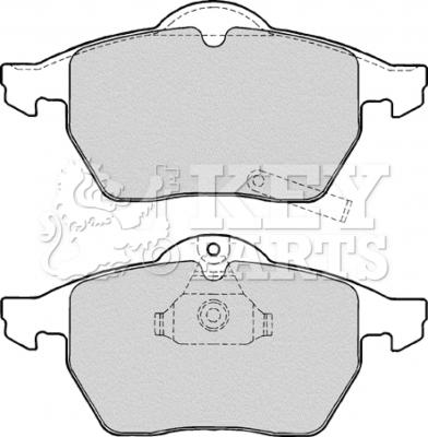 Key Parts KBP1643 - Гальмівні колодки, дискові гальма autozip.com.ua