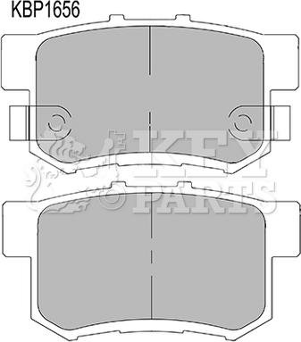 Key Parts KBP1656 - Гальмівні колодки, дискові гальма autozip.com.ua