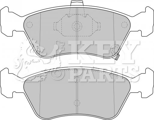 Key Parts KBP1684 - Гальмівні колодки, дискові гальма autozip.com.ua