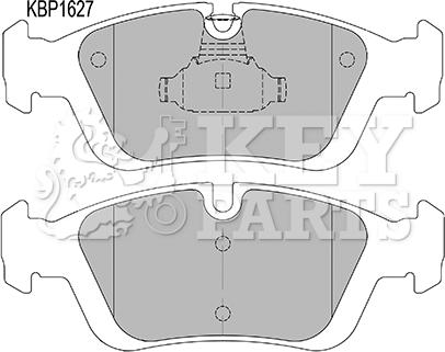 Key Parts KBP1627 - Гальмівні колодки, дискові гальма autozip.com.ua