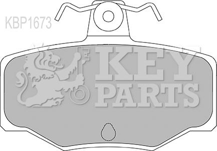 Key Parts KBP1673 - Гальмівні колодки, дискові гальма autozip.com.ua