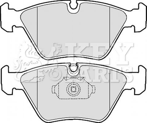 Key Parts KBP1843 - Гальмівні колодки, дискові гальма autozip.com.ua