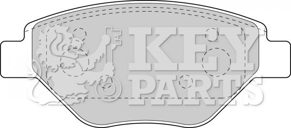 Key Parts KBP1851 - Гальмівні колодки, дискові гальма autozip.com.ua