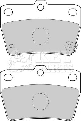 Key Parts KBP1804 - Гальмівні колодки, дискові гальма autozip.com.ua