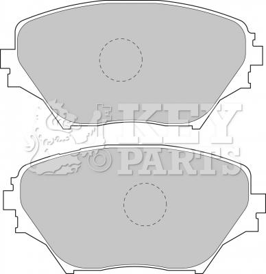 Key Parts KBP1803 - Гальмівні колодки, дискові гальма autozip.com.ua
