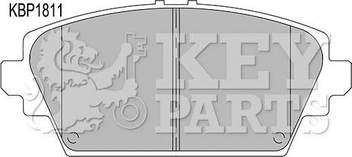 Key Parts KBP1811 - Гальмівні колодки, дискові гальма autozip.com.ua