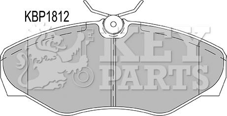 Key Parts KBP1812 - Гальмівні колодки, дискові гальма autozip.com.ua