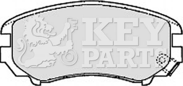 Key Parts KBP1884 - Гальмівні колодки, дискові гальма autozip.com.ua