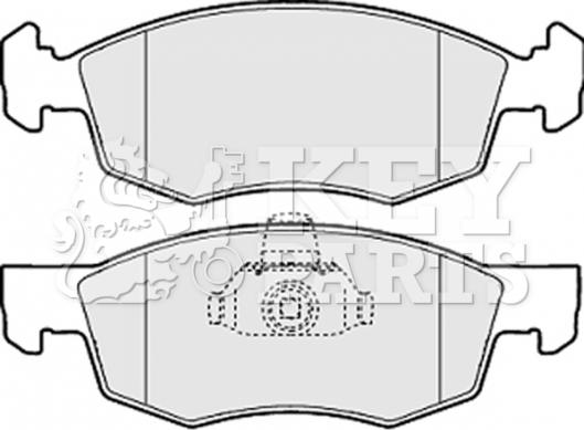 Key Parts KBP1886 - Гальмівні колодки, дискові гальма autozip.com.ua