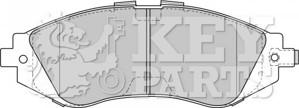 Key Parts KBP1881 - Гальмівні колодки, дискові гальма autozip.com.ua