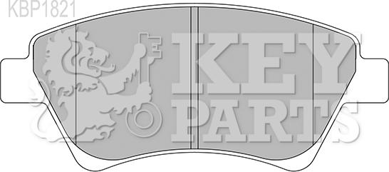 Key Parts KBP1821 - Гальмівні колодки, дискові гальма autozip.com.ua