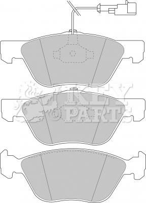 Key Parts KBP1396 - Гальмівні колодки, дискові гальма autozip.com.ua