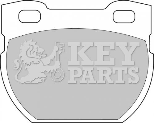 Key Parts KBP1250 - Гальмівні колодки, дискові гальма autozip.com.ua