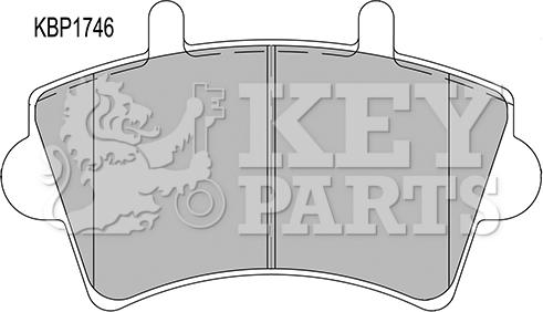 Key Parts KBP1746 - Гальмівні колодки, дискові гальма autozip.com.ua
