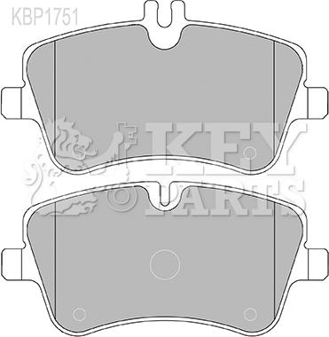Key Parts KBP1751 - Гальмівні колодки, дискові гальма autozip.com.ua