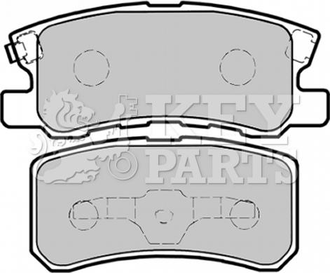 Key Parts KBP1758 - Гальмівні колодки, дискові гальма autozip.com.ua