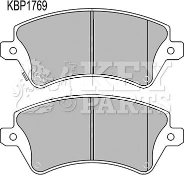 Key Parts KBP1769 - Гальмівні колодки, дискові гальма autozip.com.ua