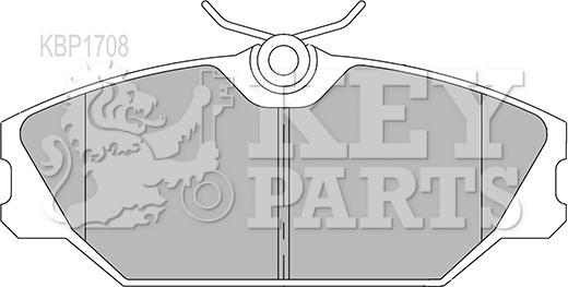 Key Parts KBP1708 - Гальмівні колодки, дискові гальма autozip.com.ua