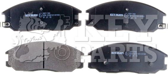 Key Parts KBP1789 - Гальмівні колодки, дискові гальма autozip.com.ua