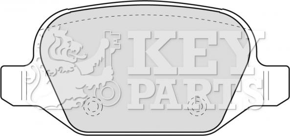 Key Parts KBP1776 - Гальмівні колодки, дискові гальма autozip.com.ua