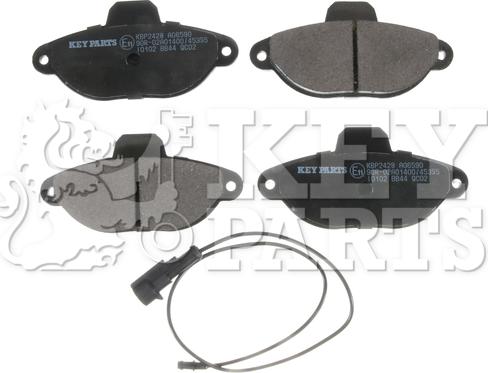 Key Parts KBP2428 - Гальмівні колодки, дискові гальма autozip.com.ua